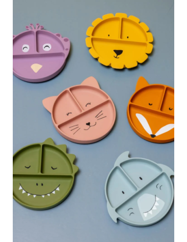 Assiette en silicone Paon - Trixie