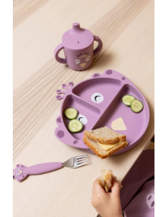 Assiette en silicone Paon - Trixie 2