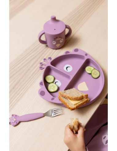 Assiette en silicone Paon - Trixie