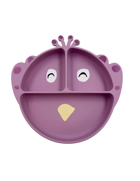 Assiette en silicone Paon - Trixie