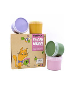 Peinture doigts 4 pots Chat - Neogrun