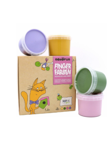 Peinture doigts 4 pots Chat - Neogrun