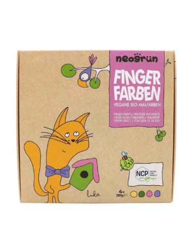 Peinture doigts 4 pots Chat - Neogrun