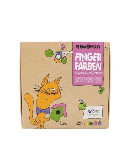 Peinture doigts 4 pots Chat - Neogrun