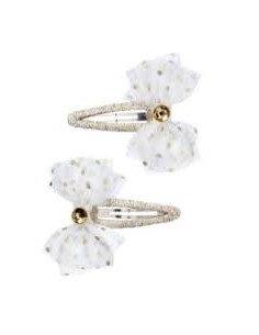 Pince a cheveux Fardou noeud blanc - Souza for kids
