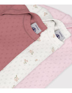 Lot de 3 bodies imprimés à fleurs ML - Petit bateau 2