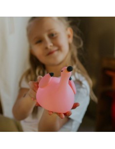Veilleuse rechargeable Flamant Rose - Mary's | Lampe enfant silicone 2