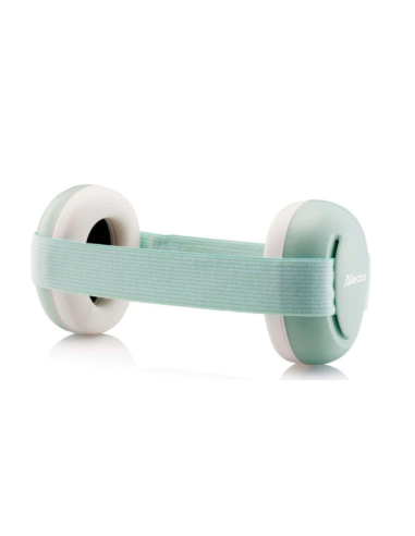 Casque anti-bruit bébé Blanc & Vert Menthe BV74 - Alecto Baby