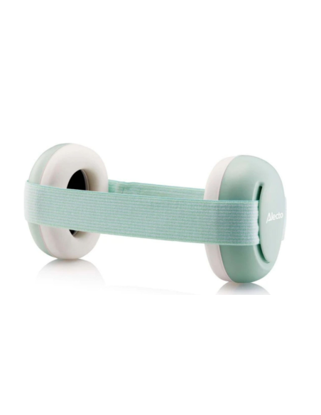 Casque anti-bruit bébé Blanc & Vert Menthe BV74 - Alecto Baby