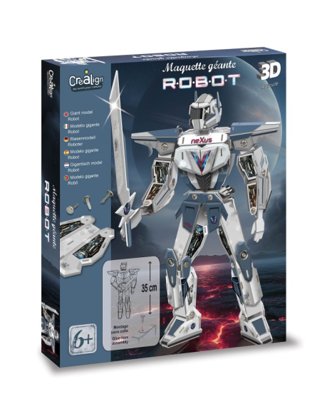 Maquette géante robot - Créa lign'