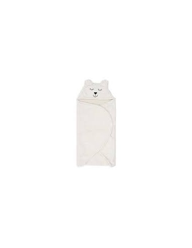 Couverture portefeuille Bear Oatmeal Jollein | Nid d'ange bébé