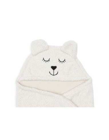 Couverture portefeuille Bear Oatmeal Jollein | Nid d'ange bébé