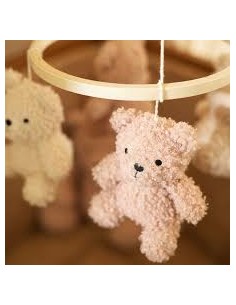 Mobile teddy bear wild rose/naturel - Jollein 2