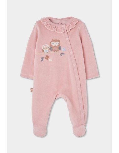 Grenouillere en velours pour bébé fille -Boboli