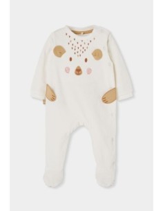 Grenouillère en velours pour bébé -Boboli