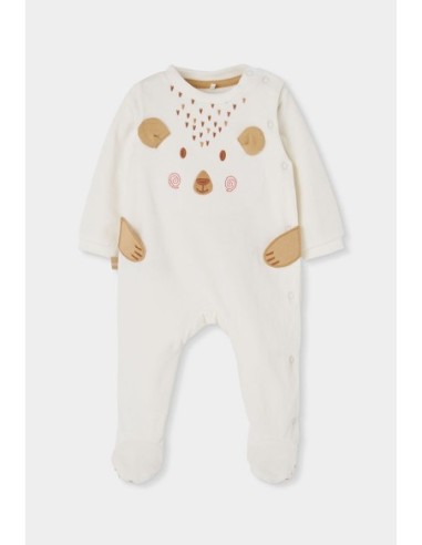 Grenouillère en velours pour bébé -Boboli