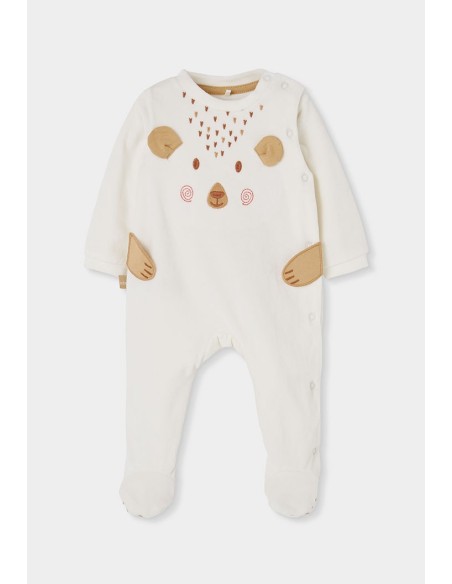 Grenouillère en velours pour bébé -Boboli