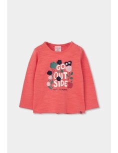 T-Shirt tricot flame pour fille - Boboli