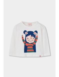 T-Shirt tricot flame pour fille - Boboli