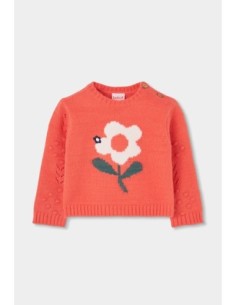 Pull fleur orange - Boboli