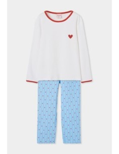 Pyjama cotêlé imprimé pour fille -Boboli