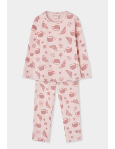 Pyjama en velours imprimé pour fille - Boboli