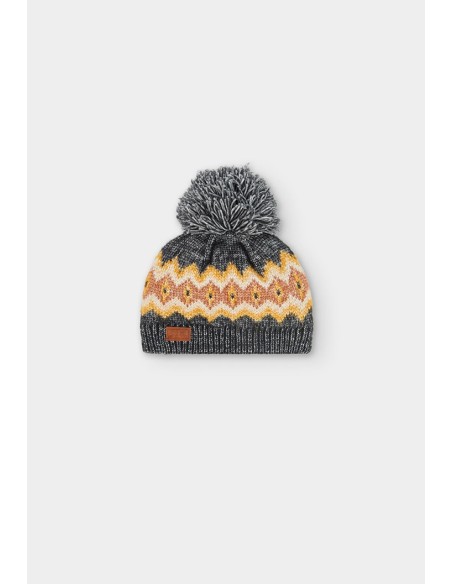 Bonnet tricoté "mosaïques" pour garçon - Boboli