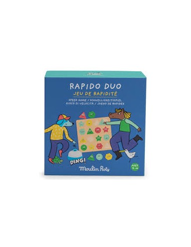 Rapido Duo Moulin Roty – Jeu de Rapidité en Bois Dès 4 Ans
