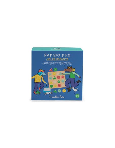 Rapido Duo Moulin Roty – Jeu de Rapidité en Bois Dès 4 Ans