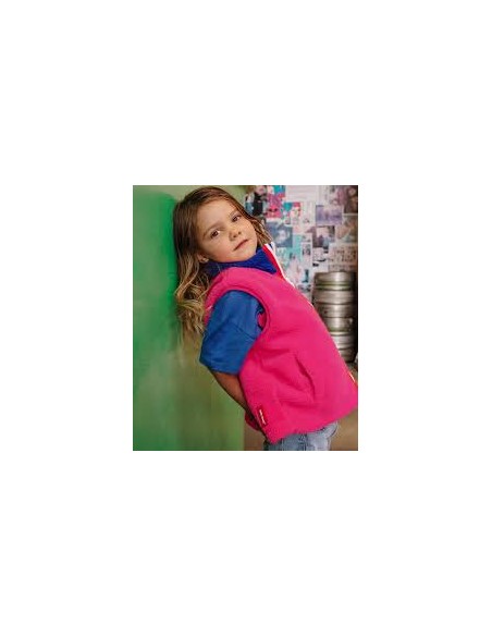 Veste Polaire sans manches Fuchsia - Hello Hossy