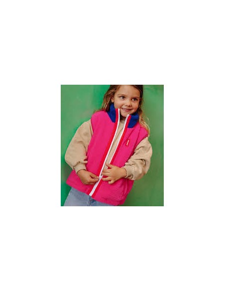 Veste Polaire sans manches Fuchsia - Hello Hossy