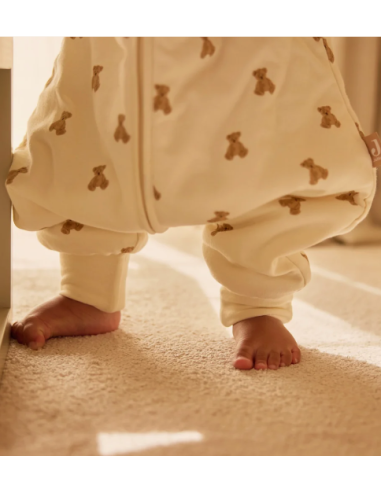 Gigoteuse à pieds avec manches amovibles Teddy bear 92/98 cm - Jollein