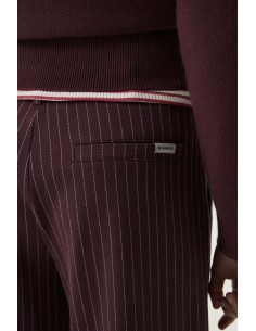Pantalon black berry rayé - Garcia 2