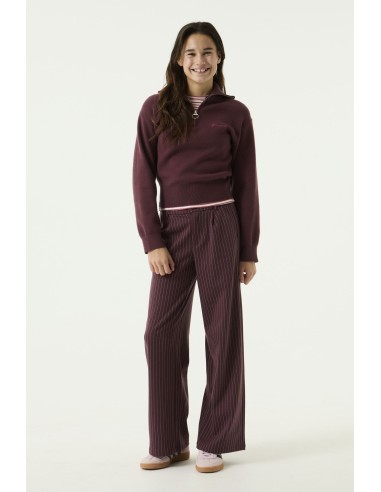 Pantalon black berry rayé - Garcia