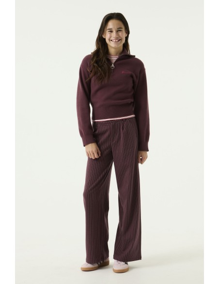 Pantalon black berry rayé - Garcia