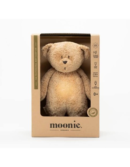 Ours Magique Cappuccino Moonie – Veilleuse Bébé dès la Naissance