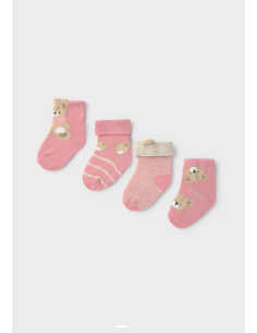 Set 4 paires de chaussettes rose - Mayoral