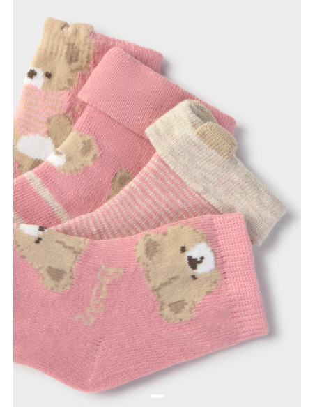 Set 4 paires de chaussettes rose - Mayoral