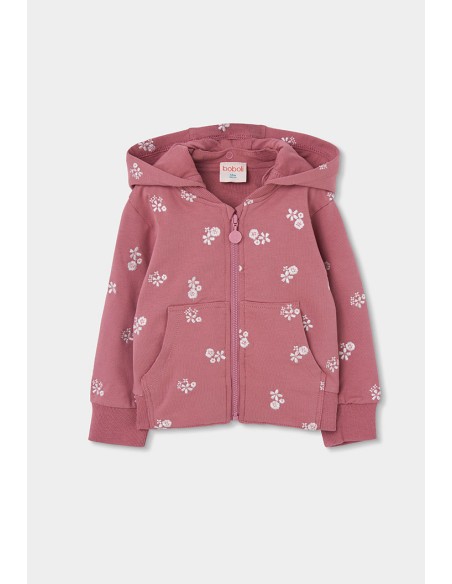 Gilet rose broderies Boboli 344023