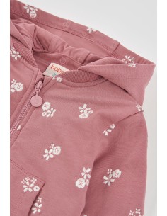 Gilet rose broderies Boboli 344023 2
