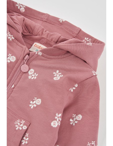 Gilet rose broderies - Boboli