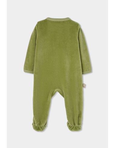 Grenouillère velours vert - Boboli
