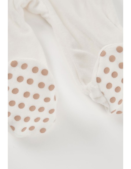 Grenouillère en velours pour bébé -Boboli