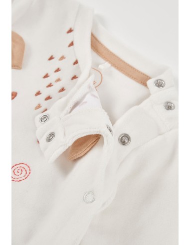 Grenouillère en velours pour bébé -Boboli