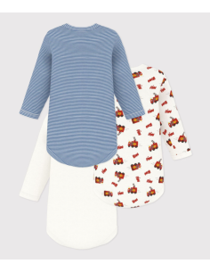 Lot de 3 bodies pompier us ML - Petit bateau