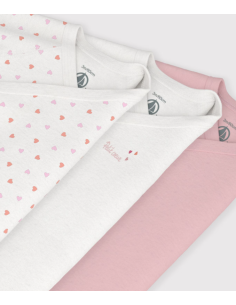 Lot de 3 bodies coeur rose ML - Petit bateau 2