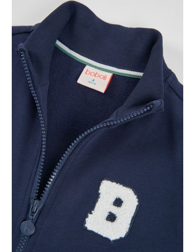 Veste en molleton bleu marine - Boboli