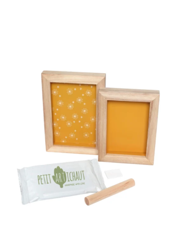 Cadre empreinte daisy ocre - Little Dutch
