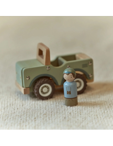 Voiture de safari avec figurine - Little Dutch