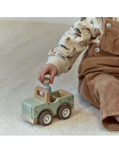 Voiture de safari avec figurine - Little Dutch